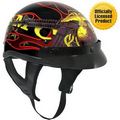 Outlaw Glossy Motorcycle Half Helmet / Licensed U.S. Marines Graphics
